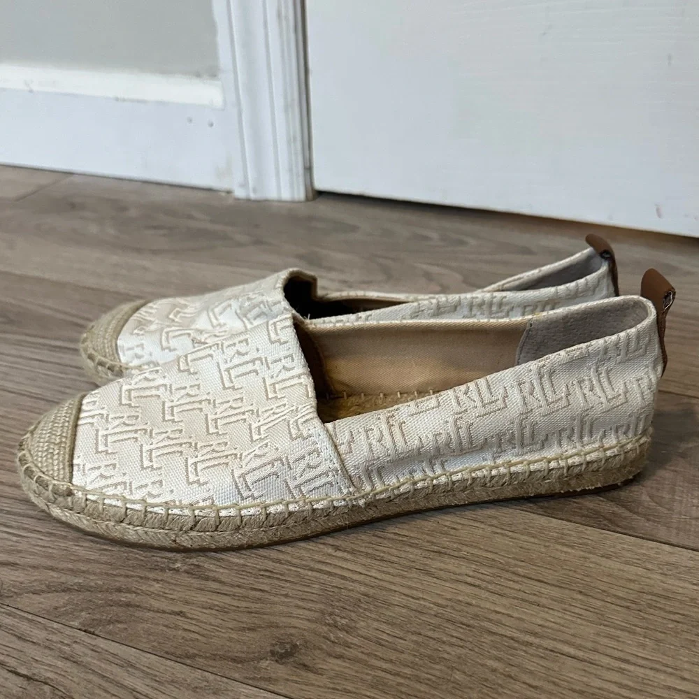 Lauren Ralph Lauren Cameryn II Monogram Espadrille